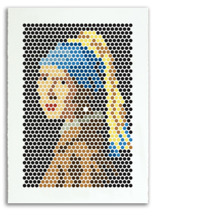 Girl with a Bubble Earring Print