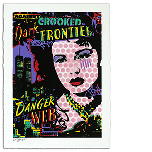 Against the Dark Crooked Frontier Print